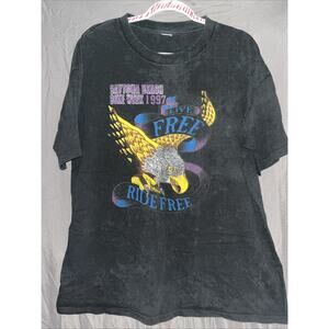 Vintage 1997 Bike Week Tee Shirt Adult Size XLarge Double Sided Chopper/Eagle